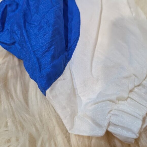 Vintage Nike White Label Branded Windbreaker Blue and White Men Size Medium - Picture 9 of 13